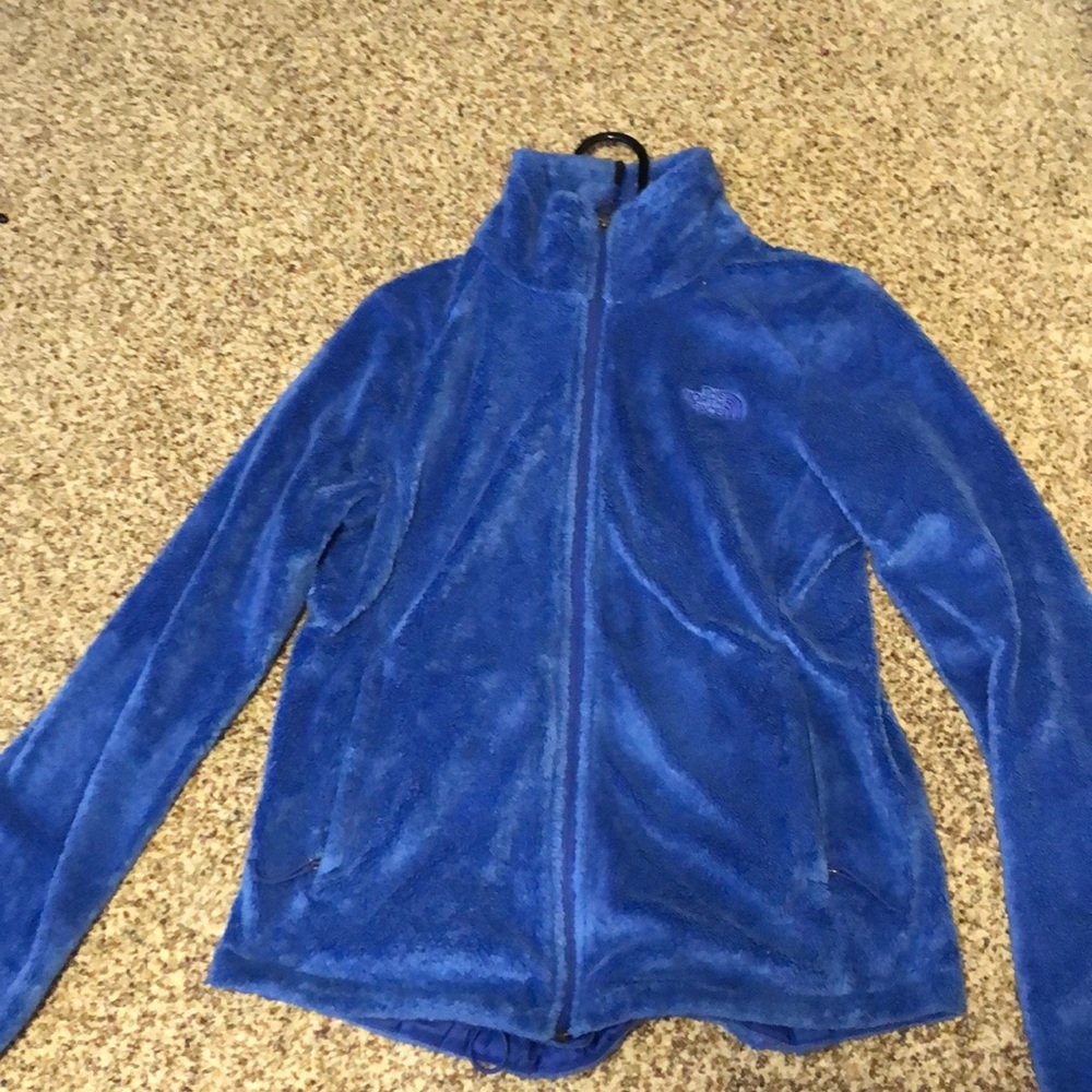 north face fuzzy coat